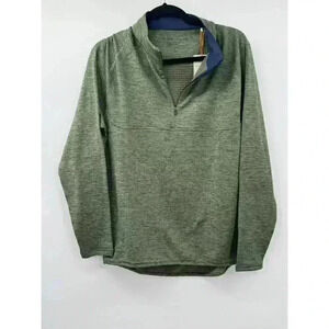 Peter Millar Men;s Long Sleeve Golf Crown Sport Active Sz S Green 1/4‎ Zip
